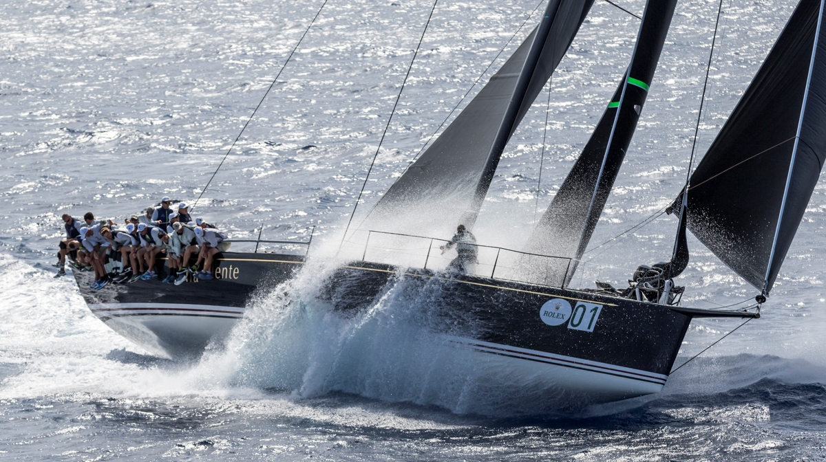 WIND WHIPS UP MAXI FLEET - News - Yacht Club Costa Smeralda