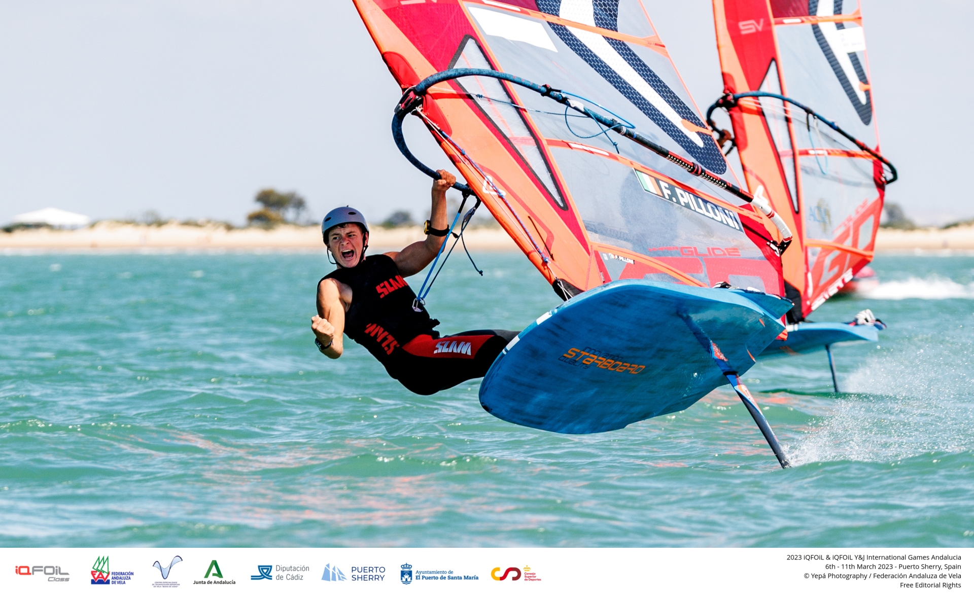 Outstanding result for Federico Pilloni at IQFoil Games in Cadiz - NEWS - Yacht Club Costa Smeralda