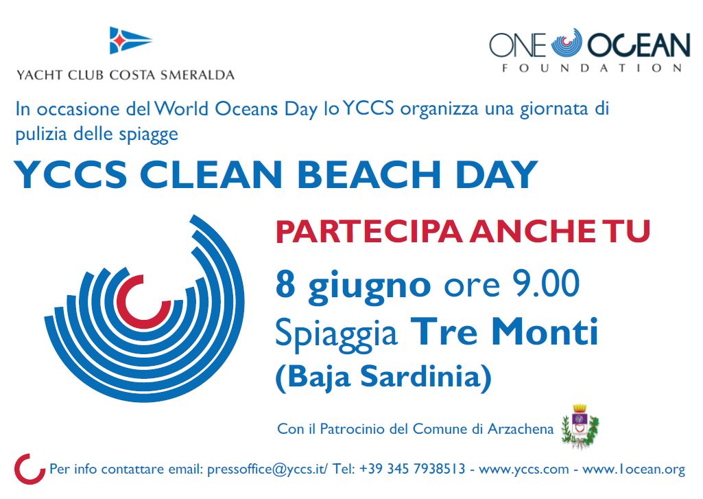 8 giugno appuntamento per tutti al YCCS CLEAN BEACH DAY - NEWS - Yacht Club Costa Smeralda