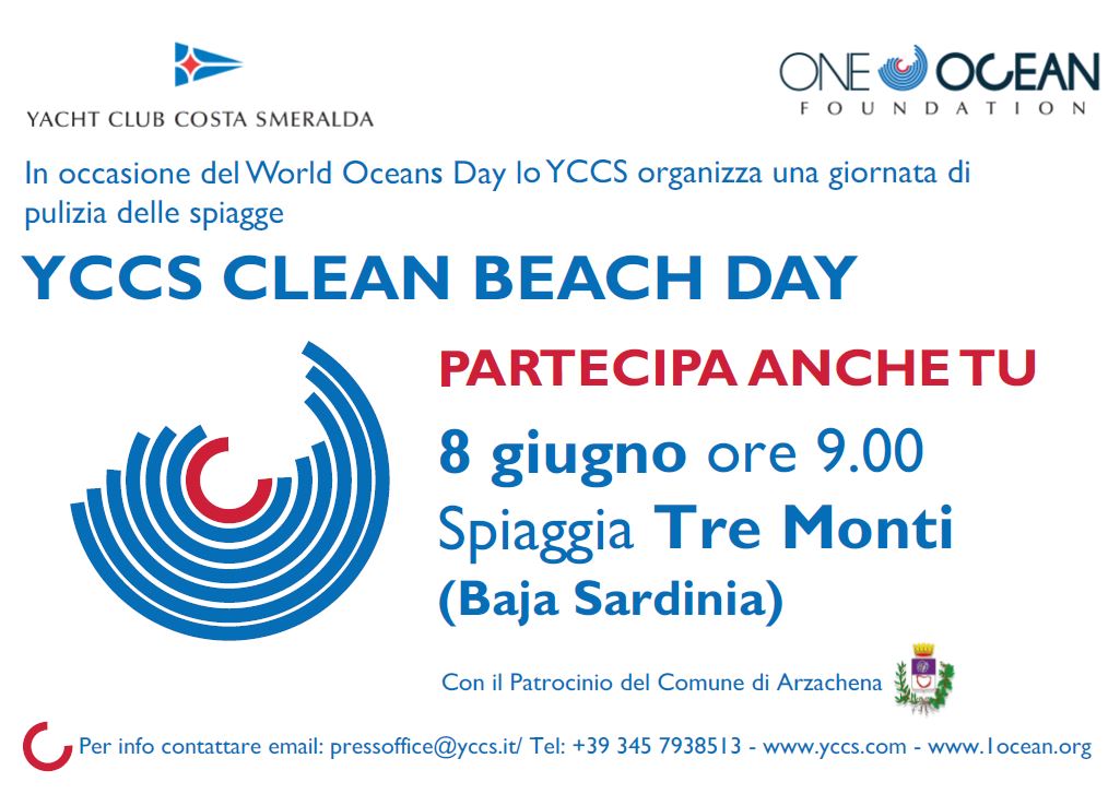 8 giugno appuntamento per tutti al YCCS CLEAN BEACH DAY - News - Yacht Club Costa Smeralda