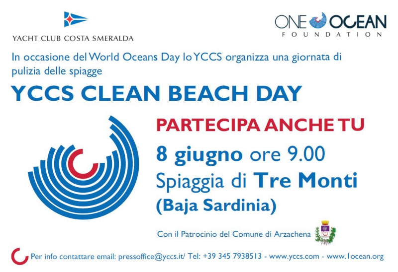 8 giugno appuntamento per tutti al YCCS CLEAN BEACH DAY - News - Yacht Club Costa Smeralda