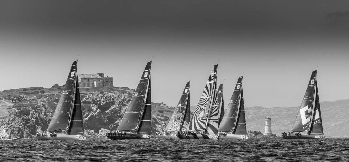 The TP52 Fleet is lined up in Porto Cervo ready for the Audi Sailing Week- 52 Super Series - NEWS - Yacht Club Costa Smeralda