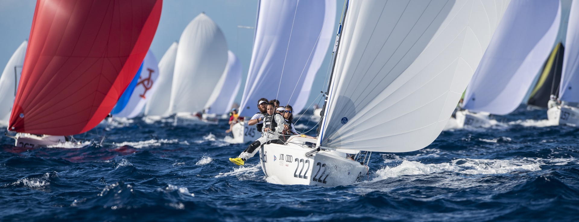 Audi J/70 World Championship: A Magnificent Start - NEWS - Yacht Club Costa Smeralda