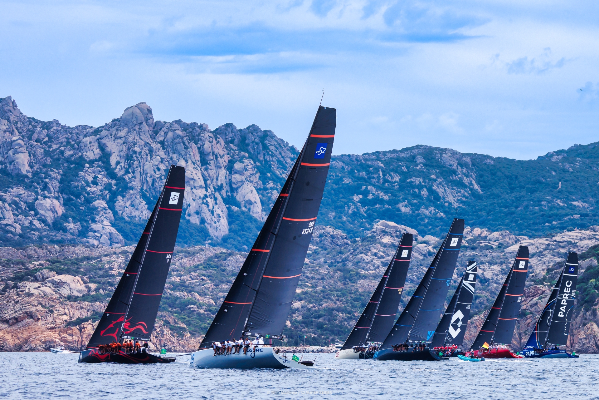 Fifteen boats line up in Porto Cervo for 2026 Rolex TP52 World Championship - News - Yacht Club Costa Smeralda